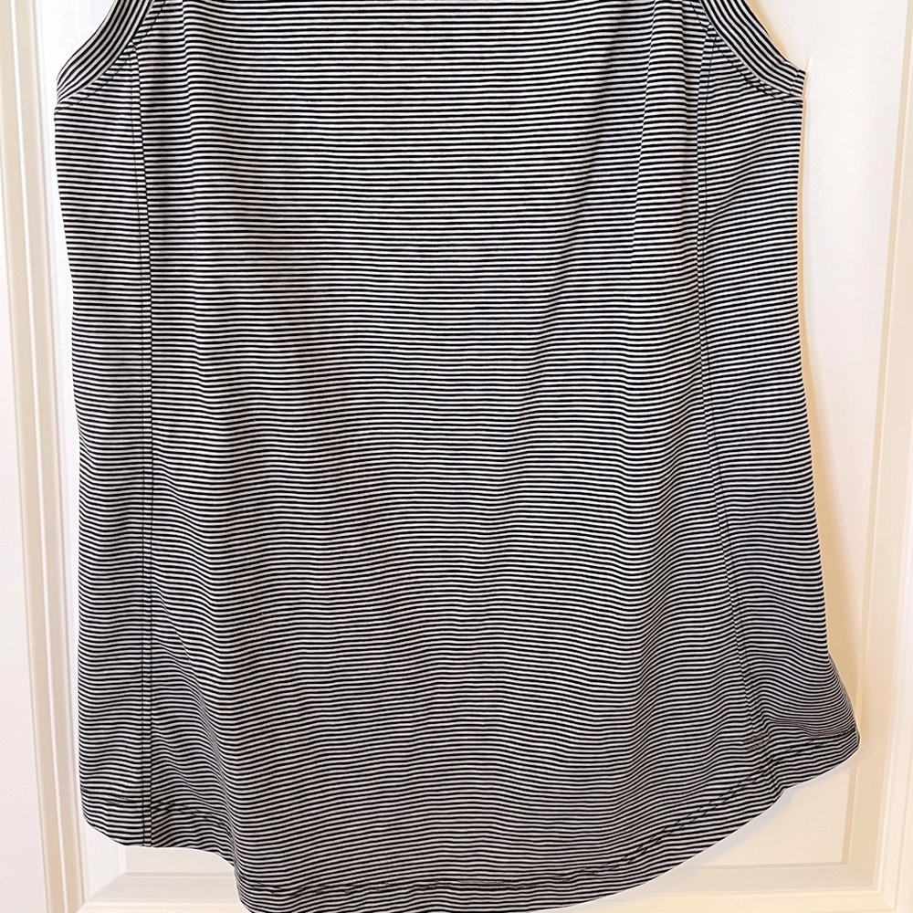 Sleeveless Mini Striped T-shirt